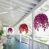 Cascading Hanging Flower Accent, Artificial Silk Wall Decoration 22.8in for Porch Window Entryway and Room Home Display