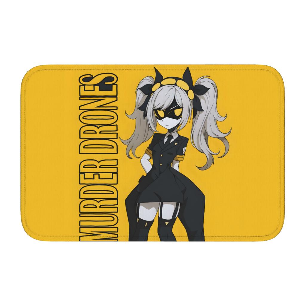 Murder Drones Horror Comedy Floor Door Bathroom Kitchen Mats Anti-Slip Indoor Movies Game Doormat Garden Entrance Carpet Rug