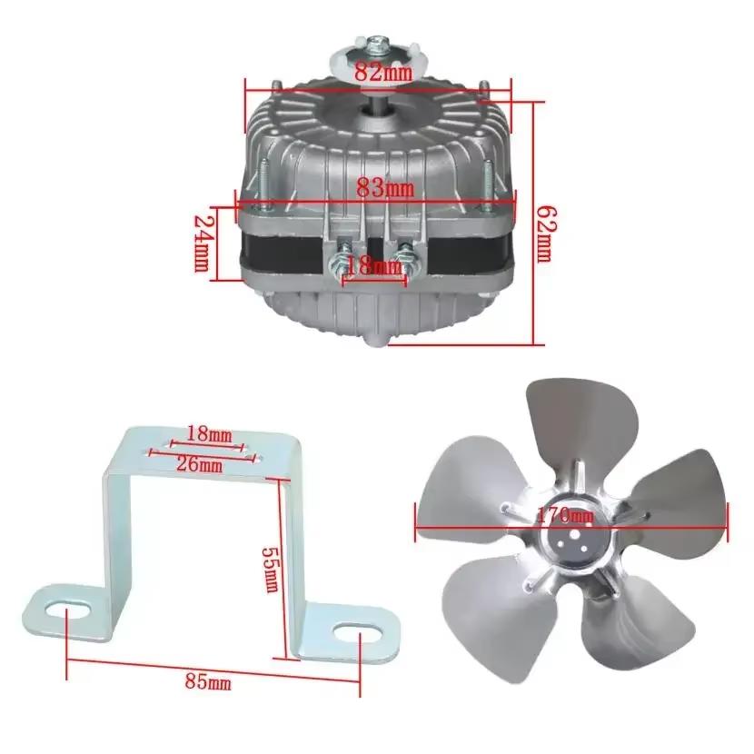 25W 35W 40W 60W 75W 100W Motor for Refrigerator Cooling and Condensation Use Freezer Condenser Fan Motor