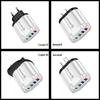 3-Port USB + Type-C Home & Travel Charger, EU/UK Standard, 5V/2.4A, New Model