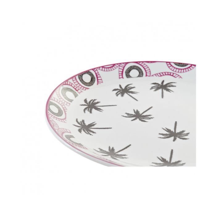 Service de Vaisselle - DKD Home Decor - Africain - Porcelaine - 18 pièces - Compatible lave-vaisselle