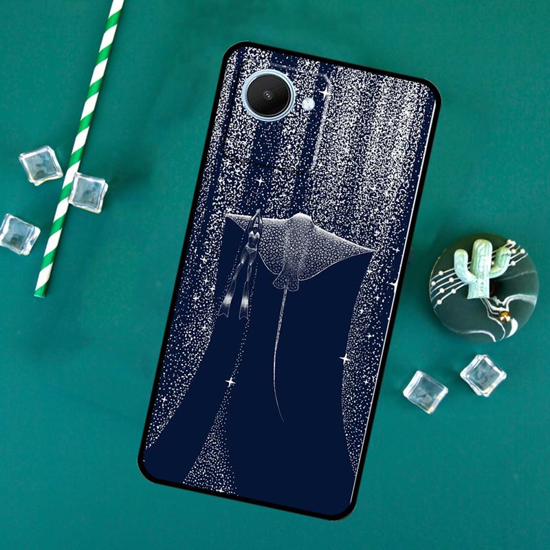 Starry Orca Whale Shark For Realme 11 9 10 12 Pro Plus C55 C53 C51 C33 C31 C30 C25s C21Y C15 GT3 GT5 GT Neo5 Case