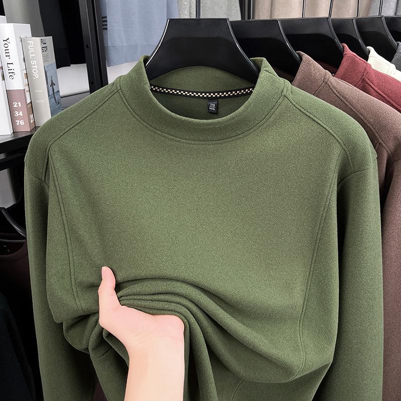 Men's Thickened 520g German Fleece Hoodie - Heavyweight, Warm, Casual Long Sleeve Base Layer for Autumn/Winter 2025