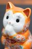 Waza No Kura Cute Kutani Praying Orange Glaze with Cherry Feng Good Interior Japanese Small Birthday Opening New House 60th 70th 77th 88th Gift