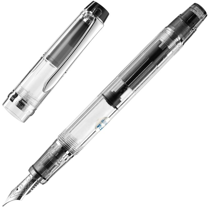 

Оригинальная перьевая ручка Pilot CUSTOM HERITAGE 92 Прозрачная поршневая 14K золотое перо Классический цвет Демонстрационная сине-черная оранжевая F(0.5mm)