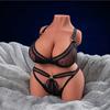 TPE Ultra-Soft Realistic Half-Body Masturbator 3-in-1 Design Breasts+Penis+Anus Men Lifelike Sex Toy