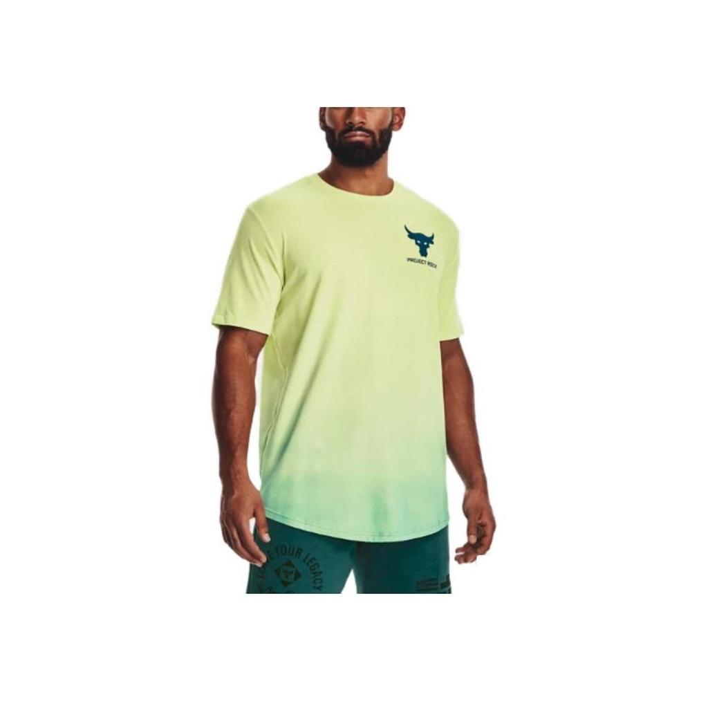 Under Armour Project Rock Fade Short Sleeve T-Shirt Men Green 1378906-391