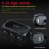3 aljzatos autós szivargyújtó elosztó dupla USB LED autós gyorstöltő 120W 12V 24V autós töltő adapter iPhone-hoz GPS menetrögzítőhöz