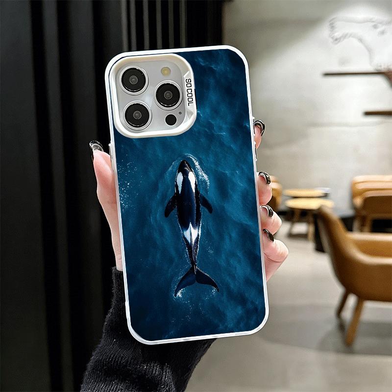 Orca Ocean Pattern Shockproof Phone Case for iPhone 17 Air 16 16E 15 Pro Max 14 Plus 13 Mini 12 Back Cover Anti Fall Fundas