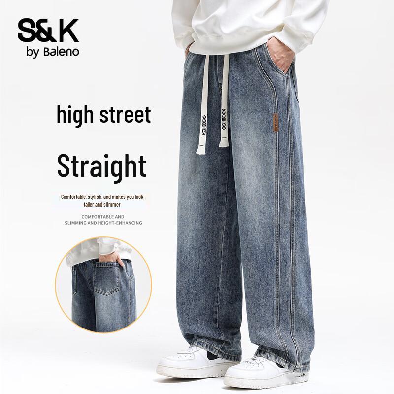 Baleno Men s S&K Series Retro Straight-Leg Jeans 3XL
