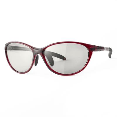 Polarized Sports Sunglasses with Light Lens Color and UV Clear E-FIT Women's Protection, Wine/Black, EF-S209HLSM-C2