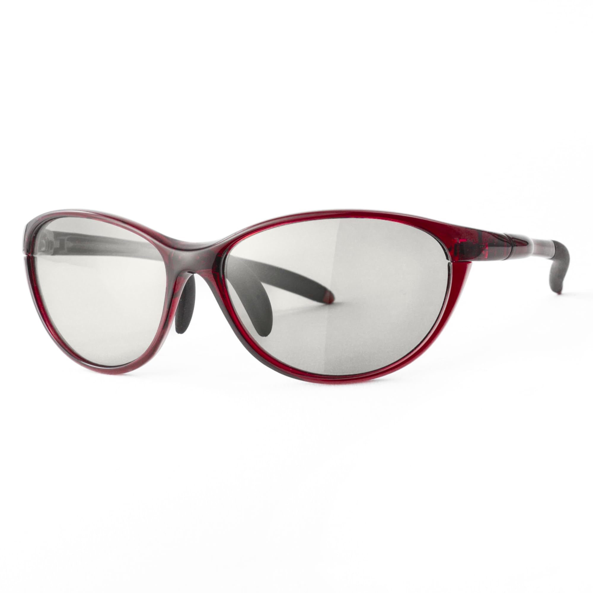 

Polarized Sports Sunglasses with Light Lens Color and UV Clear E-FIT Women s Protection, Wine/Black, EF-S209HLSM-C2