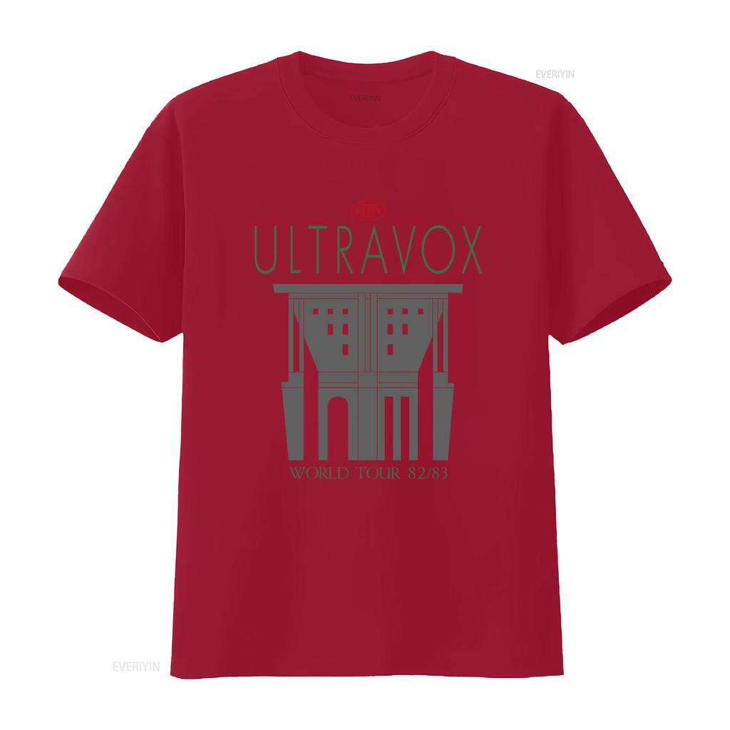 Vintage 1982 1983 Ultravox Světové turné Koncertní tričko Melírovaná šedá M L 80. léta New Wave Synthpopová kapela Merch vintage Vyprané pánské