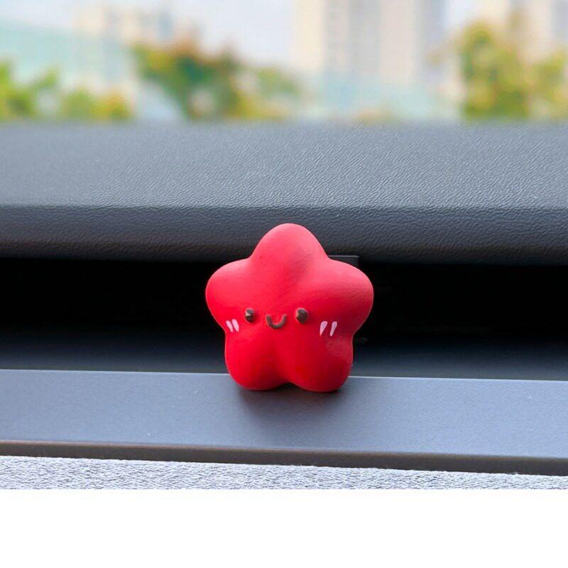 

Cute Lucky Star Car Fragrance Pendant Cartoon Car Interior Decoration Ornament Diffuser Stone Car Fragrance Gift Little Red Lucky Star