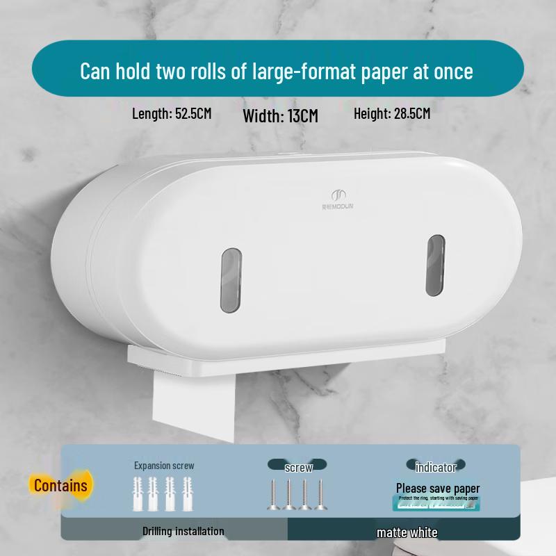MORTON M-902 Wall-Mounted Double Roll Commercial Toilet Paper Holder