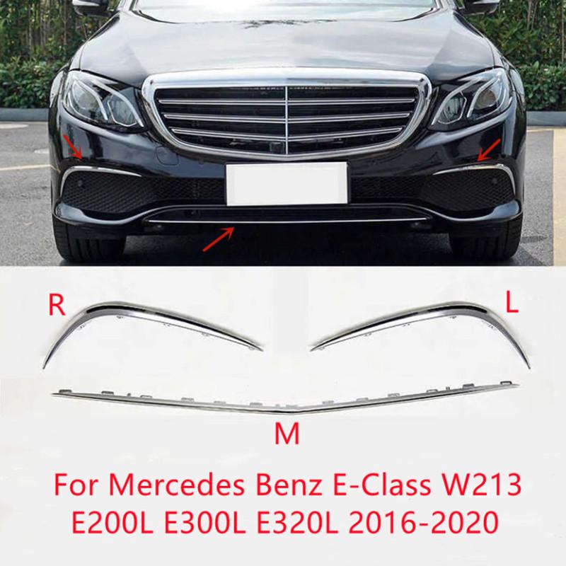 Listwa Jasna Listwa Dekoracyjna Chromowana Zderzaka Przedniego 2138850300 2138850174 2138850274 Dla Benz Klasa E W213 2016-2020