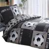 Ensemble de housse de couette imprimée Football avec impression numérique pour la décoration de la chambre d'adolescent