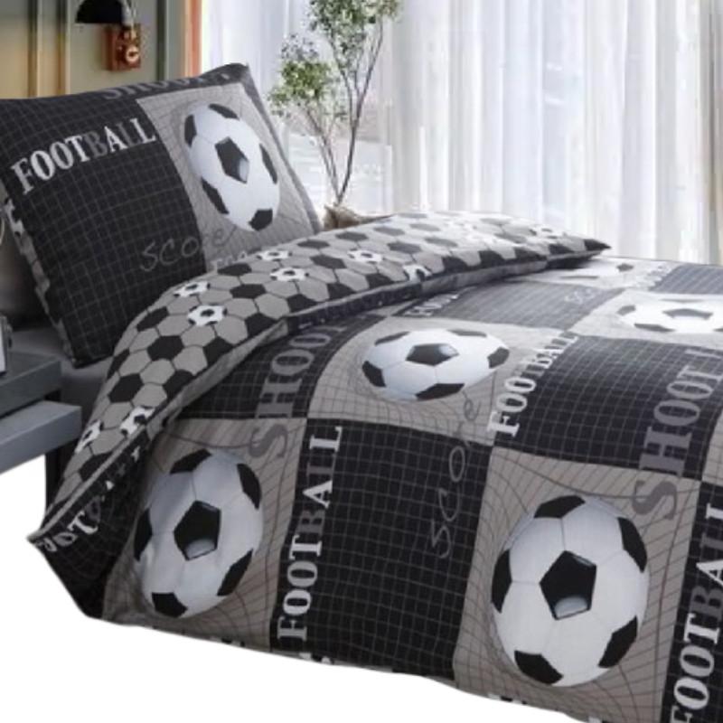 Ensemble de housse de couette imprimée Football avec impression numérique pour la décoration de la chambre d'adolescent