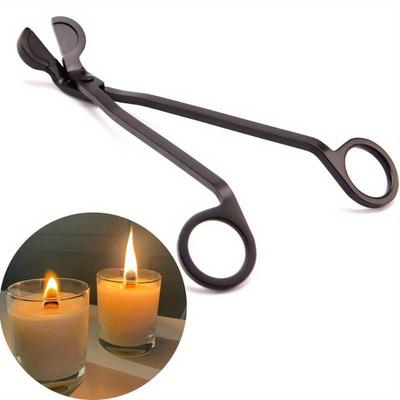 Taglia stoppino per candela 18cm Acciaio Inossidabile Forbici per candela Taglia stoppino Cesoie per anima di candela a testa tonda Strumenti fatti a mano