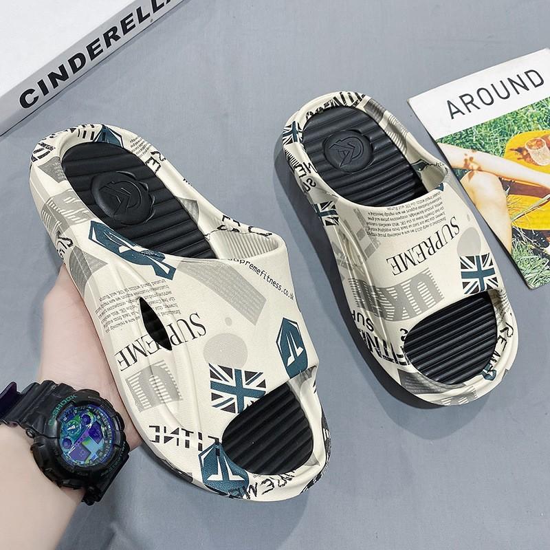 Fashion New Summer Men Slippers Cool Fashion Non-slip EVA Soft Soles Beach Sandles For Men Large Size Slides For Women