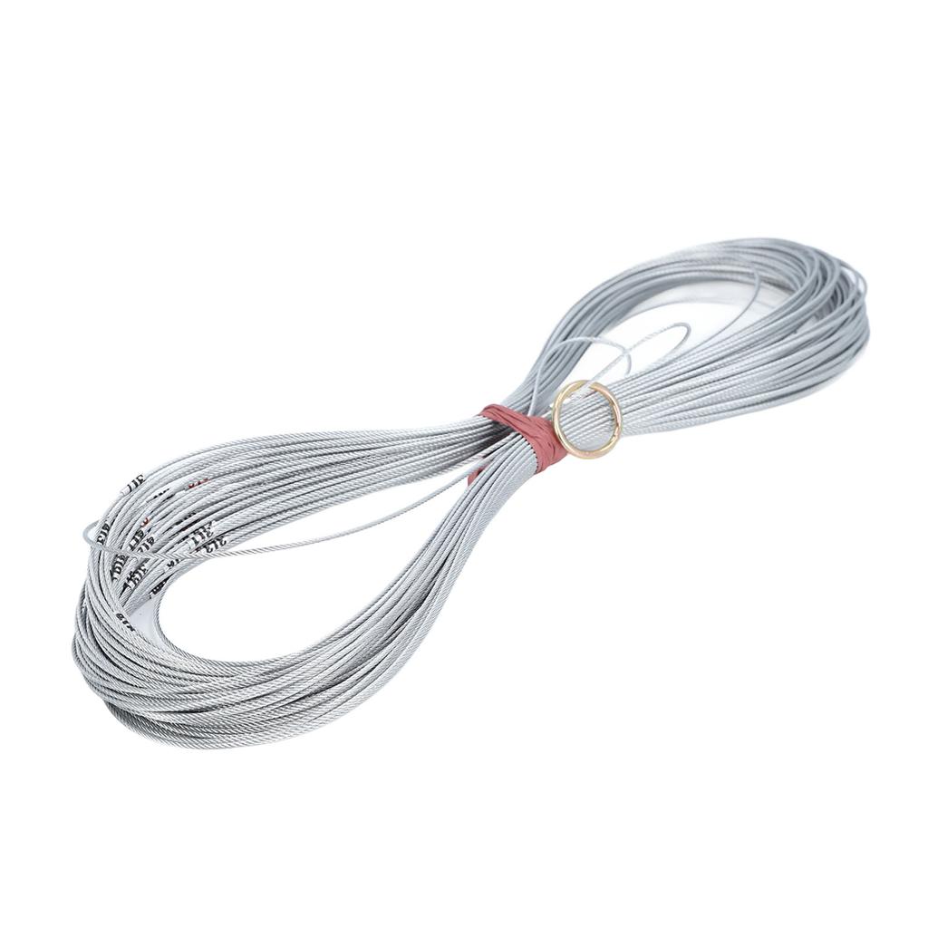 50m Poço Medindo Corda Escalas Transparentes Não Encolhimento Portátil Fio De Aço Medida Corda para Constru