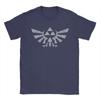 Zeldas Hyrule Crest EleUnisextal Triforce Logo T-Shirts Unisex 100% Baumwolle Vintage T-Shirts Tees Kurzarm Kleidung Geburtstagsgeschenk