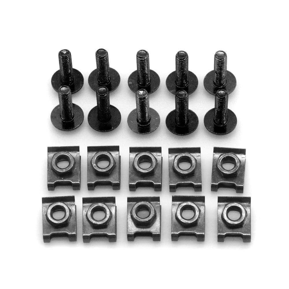 10 pcs 6MM CNC Universal Motorcycle Accessories Fairing body work Bolts Screws For kawasaki Z300 Z750 Z750R Z750S