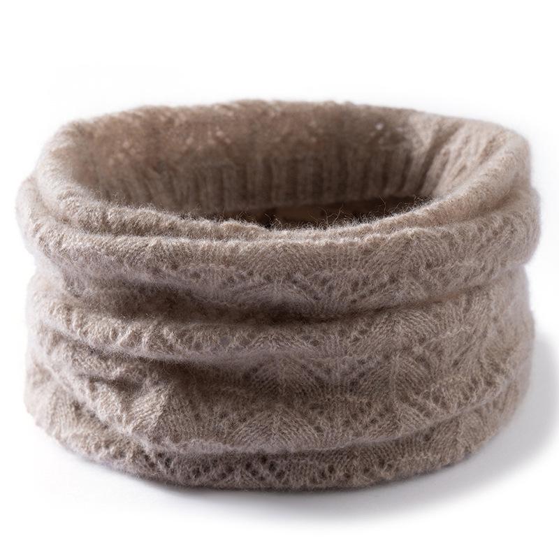 Cashmere Neck Warmer: 100% Pure Cashmere, Hollow Knit, Fashionable Warm Scarf