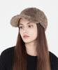 ULUK Circle-Decorated Fruffy Ball Cap_Brown