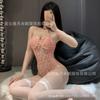 Sexy lingerie sexy lace mesh embroidery fantasy perspective suspender one-piece passion seduction uniform