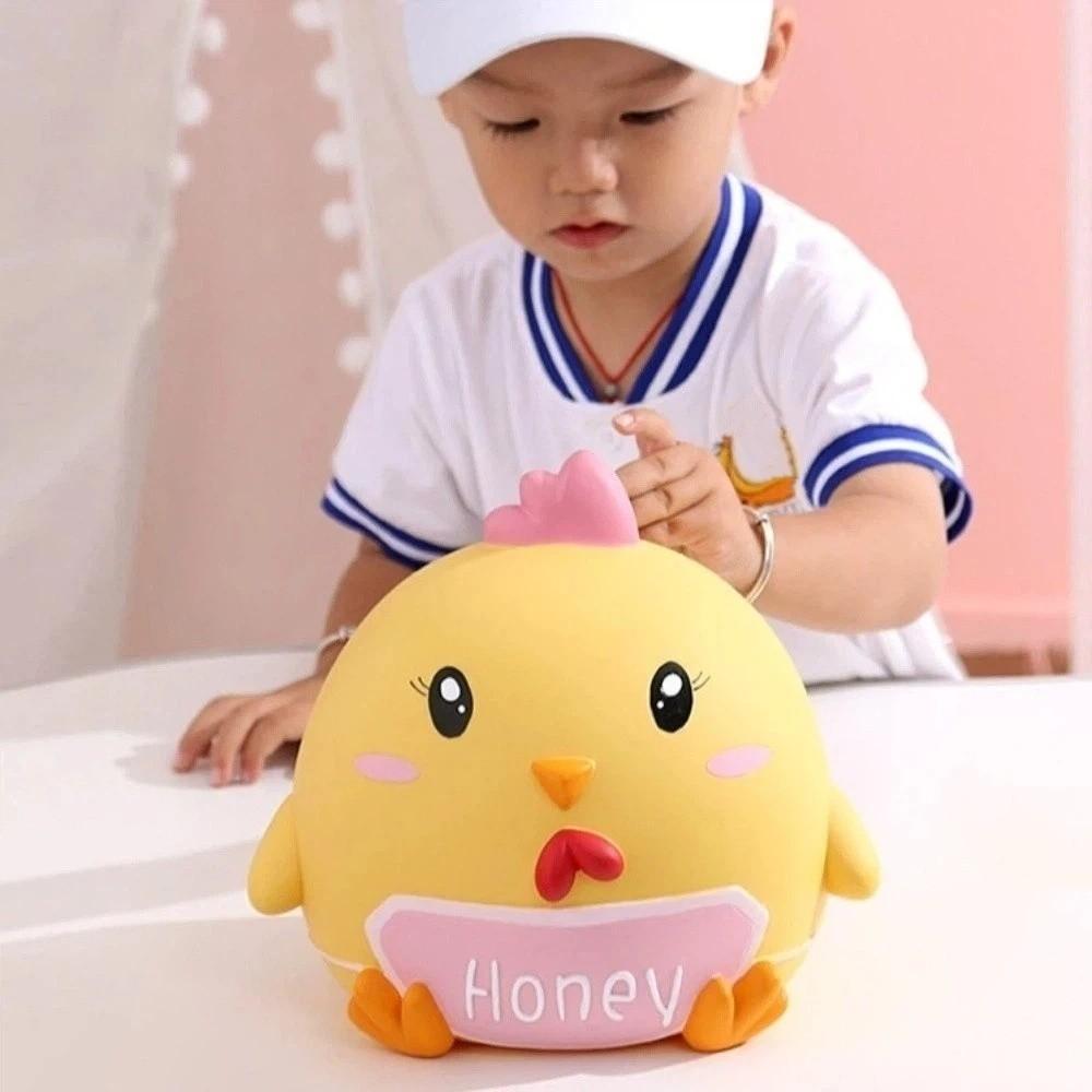 Little Yellow Chicken Pig Money Jar Cartoon Animal Coin Saving Box Valentine's Day