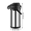 1600ml Luftdruck-Vakuum-Isolierflasche Thermoskanne mit einfachem Druckspender für Familie Outdoor