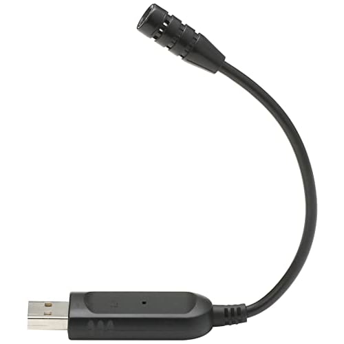 ELECOM PC Microphone USB Direct Plug Flexible Arm with Mute Button LED Black HS-MC08UBK