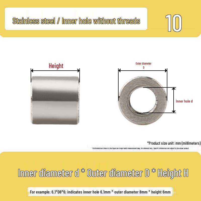Stainless Steel Spacer Washer and Sleeve Kit - Screw Isolation Bushings and Heightening Pads