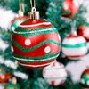 6Pcs Christmas Ball Ornaments With Painted Xmas Tree Hanging Pendant New Year Gifts For 2025 Christmas Navidad Party Decoration