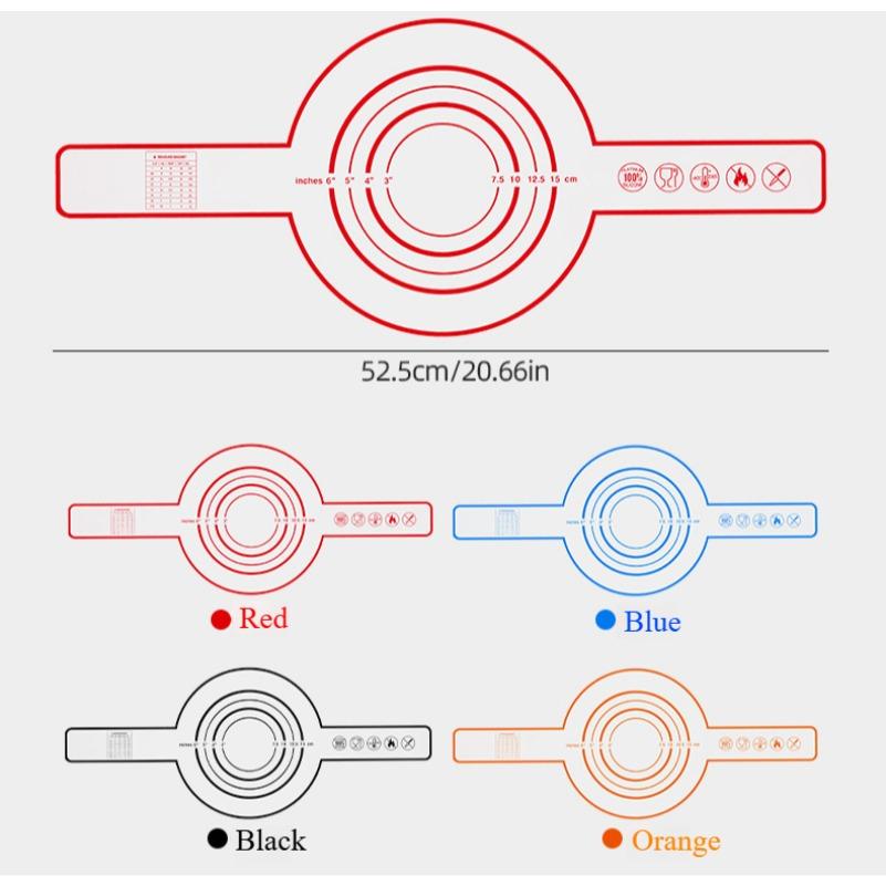 

Эргономичный силиконовый коврик для выпечки с длинной ручкой – многофункциональный инструмент для замешивания и приготовления теста для пиццы, тортов и выпечки – антипригарный и термостойкий 20.7in x 8.5in оранжевый