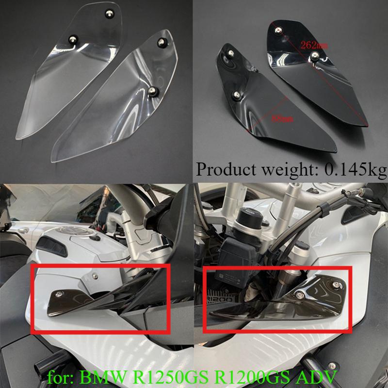 Motorcycle modification fuel tank side windshield left and right fixed wing deflectors for BMW R1250GS R1200GS ADV 2014-2024