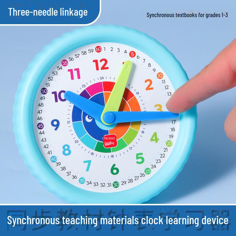 Three-Pin Clock Learning Device for Grades 1-6 Students