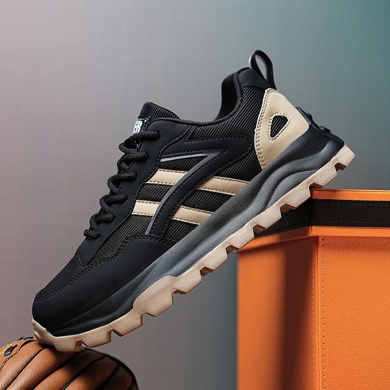 Spring new thick-soled lightweight mesh breathable men's shoes breathable fashion trendy with high sports shoes men