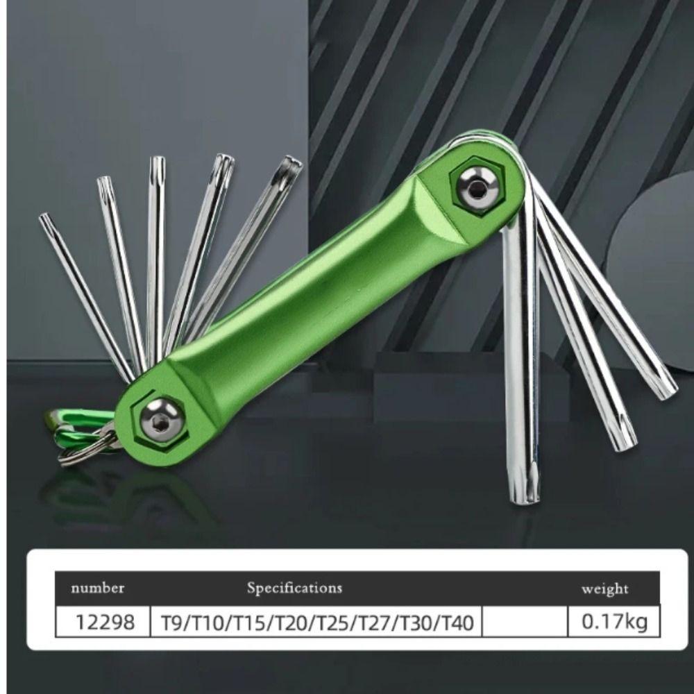 Metric Allen Key Folding Tool Collapsible Design Portable Tool Hexagonal Wrench Set  E-Scooter