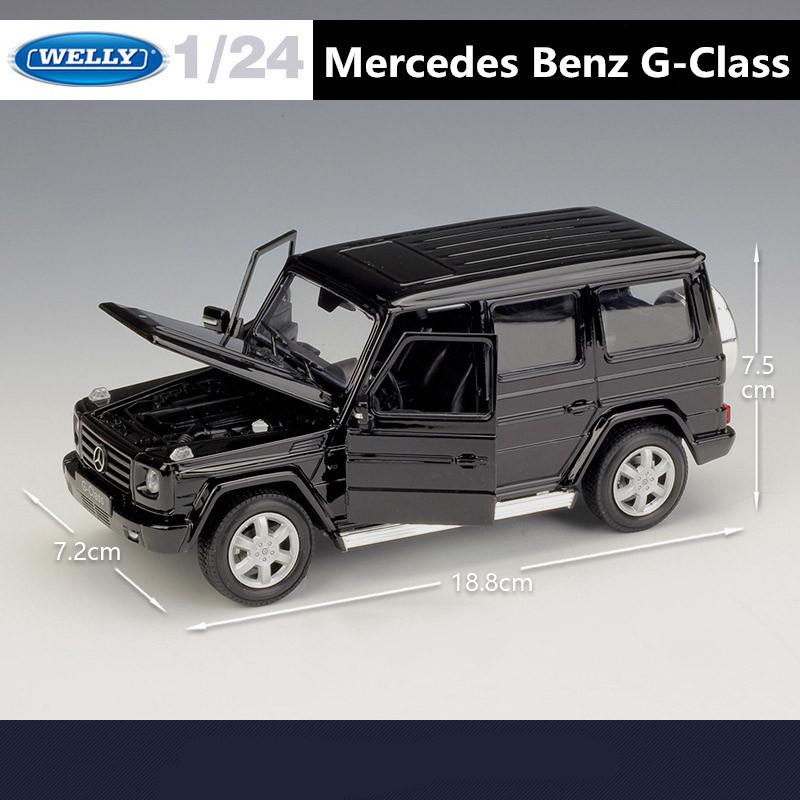 Welly 1/24 Mercedes-Benz G-Class SUV Alloy Car Model Diecast Metal Toy Off-Road Vehicle Car Model Simulation Collection Kid Gift