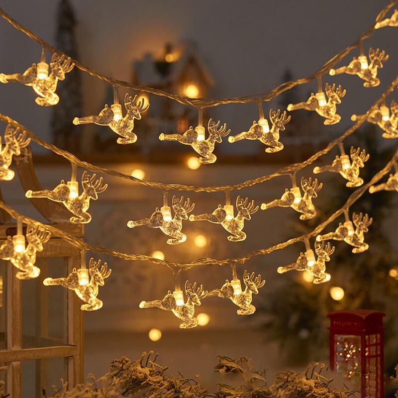 Lin Pan LED Christmas Deer & Tree String Lights
