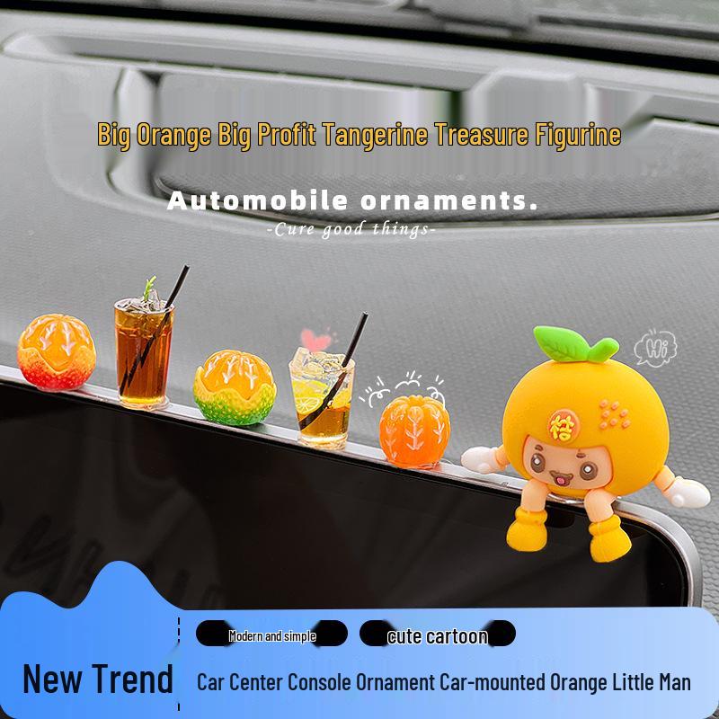 Newcomer Exclusive: Instant ¥5 Off - Orange Man Dashboard Ornament for Car Interiors