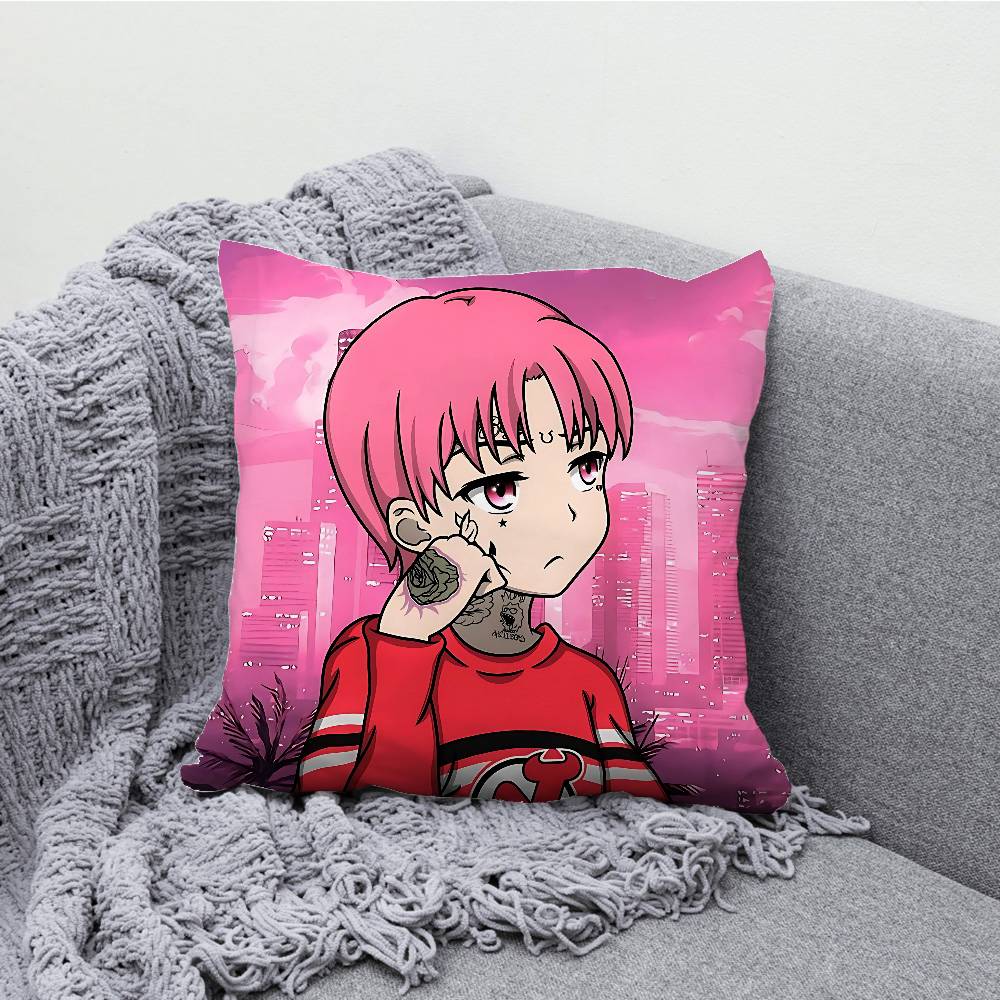 L-Lil P-Peep Pillow Case Print Polyester Fiber 40X40 cm Home Sofa Throw Cushion Cover Decoration