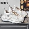 Fashion Men Shoes Thick Bottom Casual Mesh Breathable Designer Chunky Sneaker for Men Lace Up Sports Running Shoes Men Sneakers