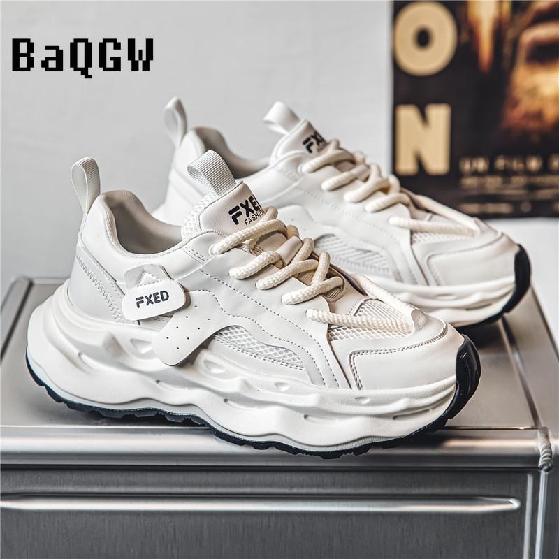 Fashion Fashion Men Shoes Thick Bottom Casual Mesh Breathable Designer Chunky Sneaker for Men Lace Up Sports Running Shoes Men Sneakers