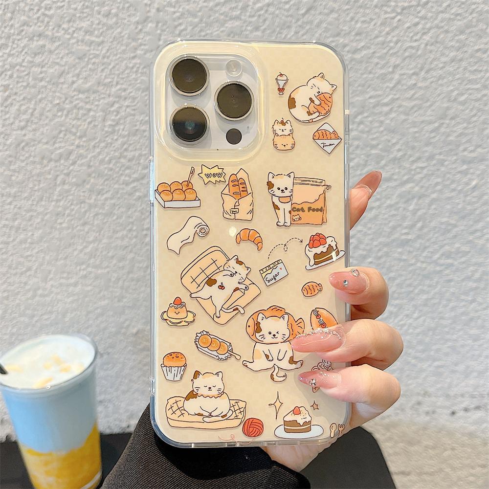 IMD Phone Case for iPhone 11 13 16 Pro Max Case iPhone 13 14 15 Pro Max 12 13 Pro Max 13 Pro 14 Pro Cartoon Cute Flower Animal Shock Wear-resistant