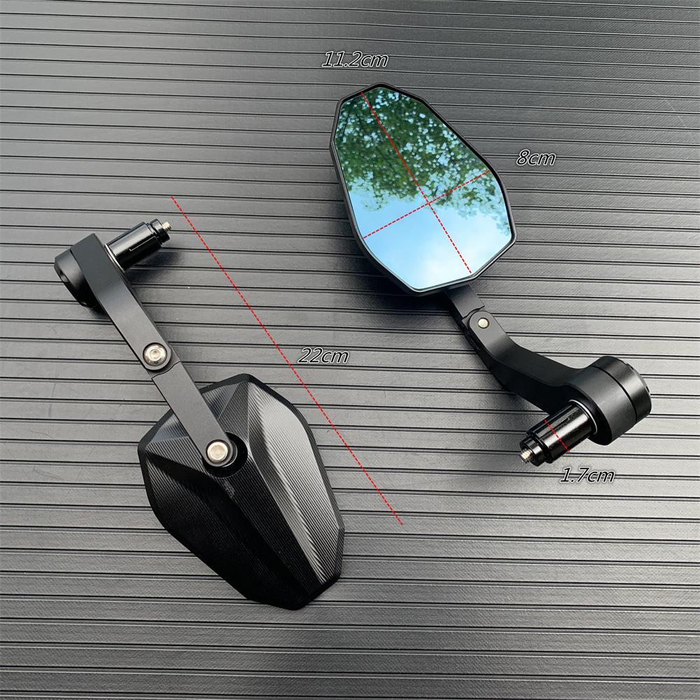For DUCATI Streetfighter V2 V4 848 MONSTER 821 1200 Scrambler 400 800 XDIAVEL Motorcycle CNC Aluminum Handlebar Bar end Mirrors