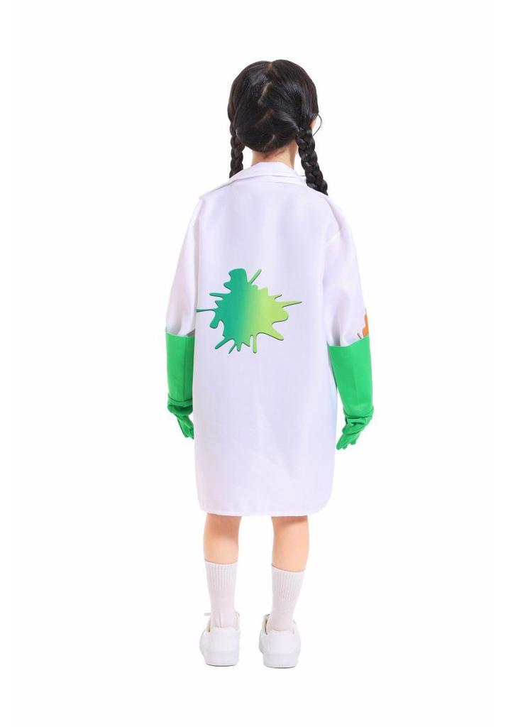 Kinder Halloween Astronomer Wissenschaftler Kostüm mit Frosch Design