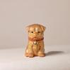 Cute Small Milk Dog Animal Figurine Ornament,Cliff Cypress Wooden Carving Zodiac Dog,Office Home Decor Birthday Gift,2025 New
